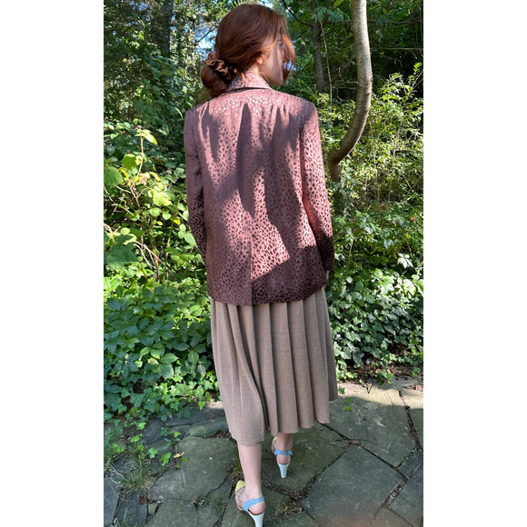 Lauren Manoogian Pleat Skirt Camel Sz 1 Small NWT Pleated Drop Waist Wool Alpaca - Picture 11 of 16